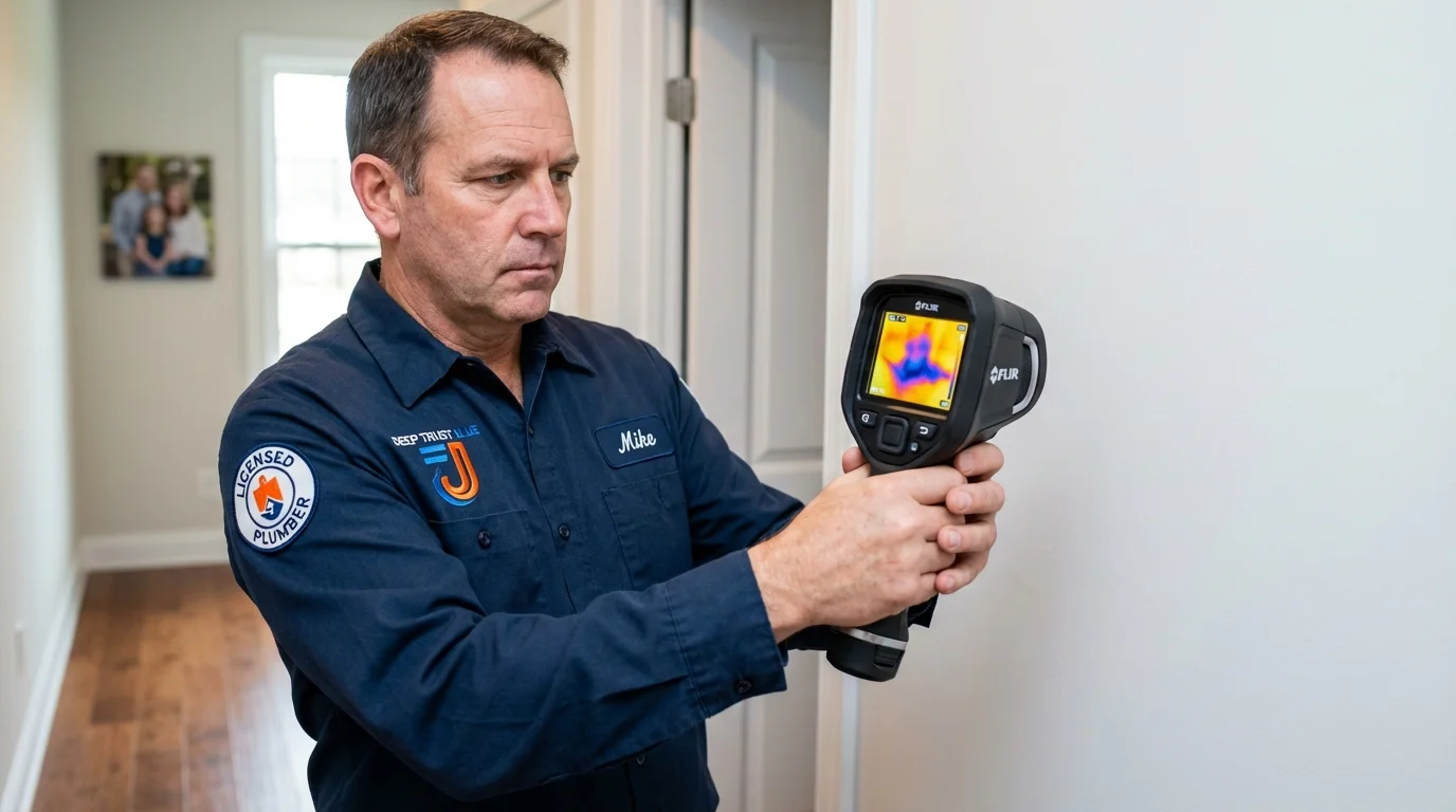 Thermal imaging leak detection by Johns Plumbing LLC in Twin City